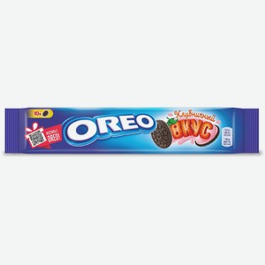Печенье OREO с какао и начинкой со вкусом клубники 95г
