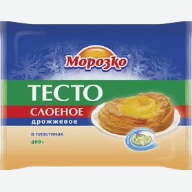 Тесто слоеное «Морозко» дрожжевое, 400 г